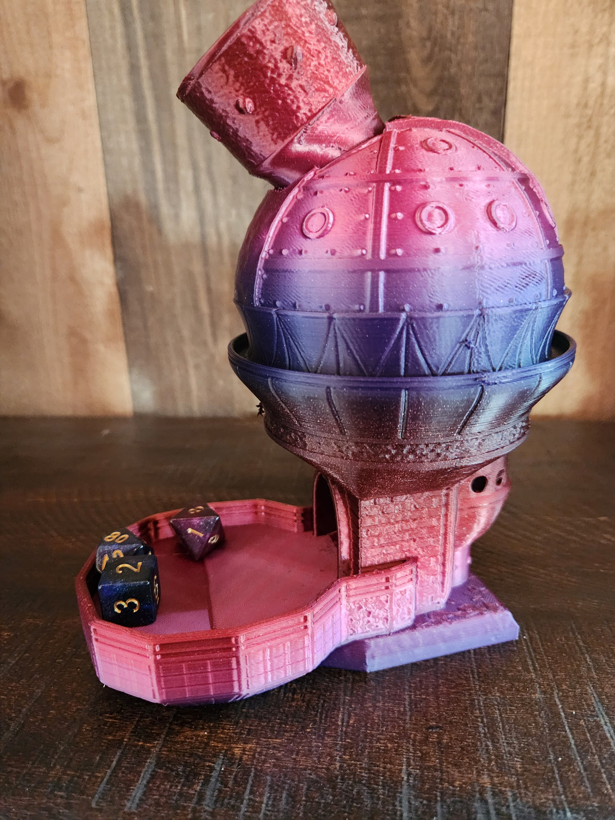 Telescope Dome Dice Roller for Tabletop Games - 3D Printed