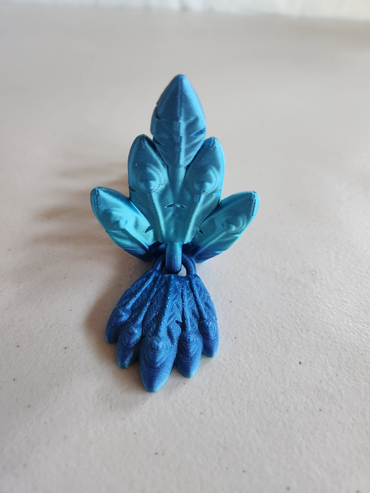 Peacock tail keychains
