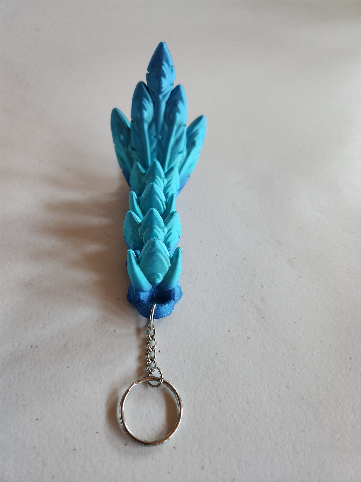 Peacock tail keychains