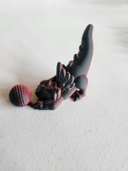 Dragon w/ yarn, single