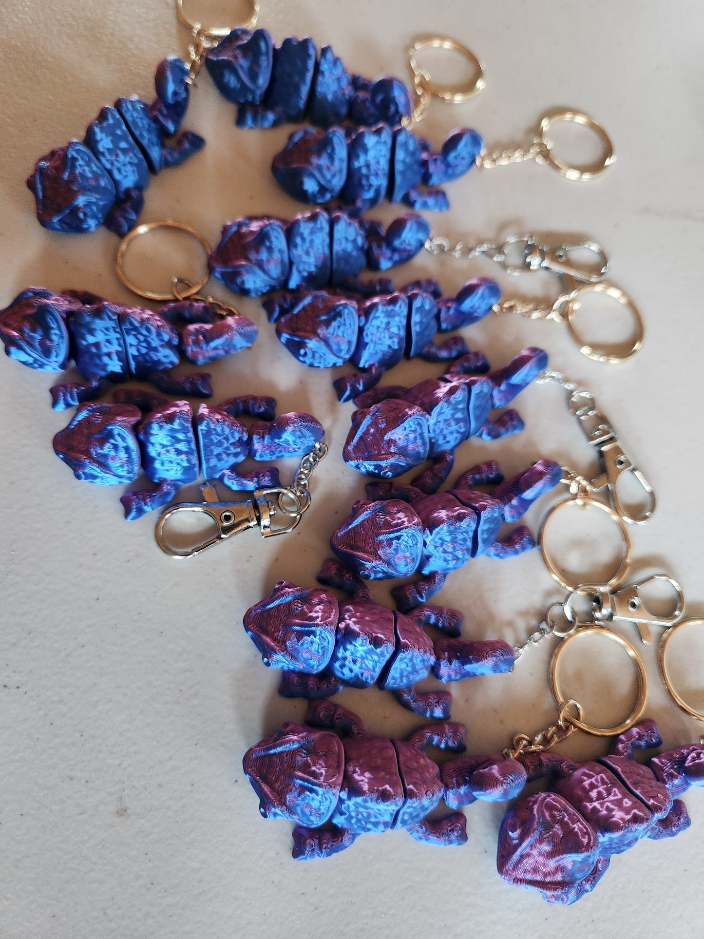 Chameleons keychains, 2 for $5