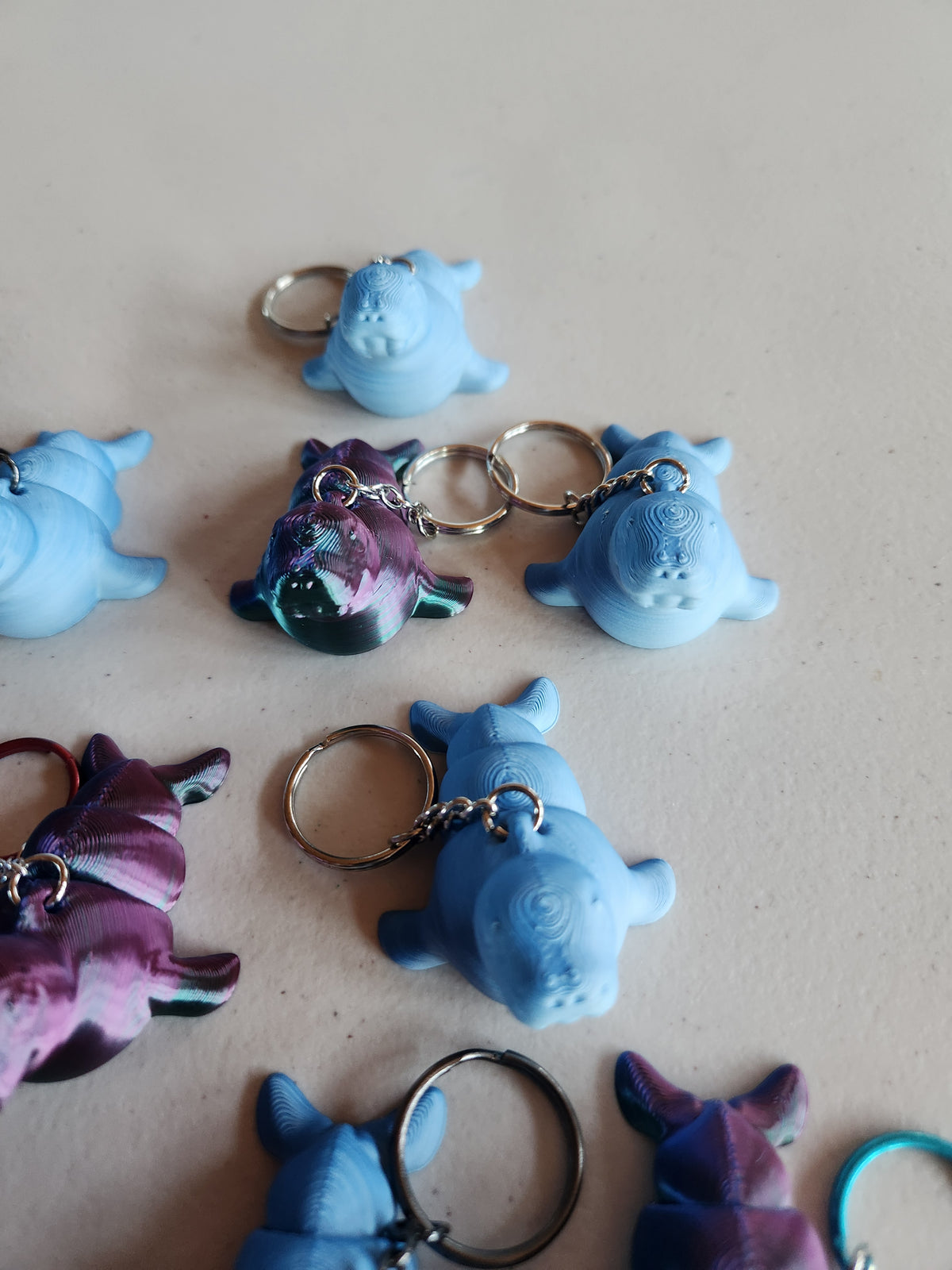 Walrus keychains, single.