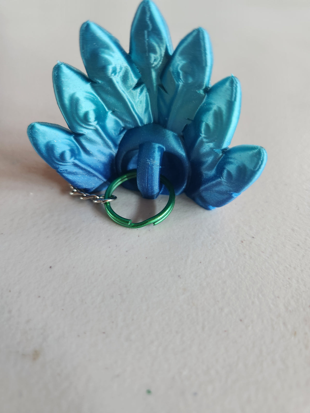 Peacock head keychains