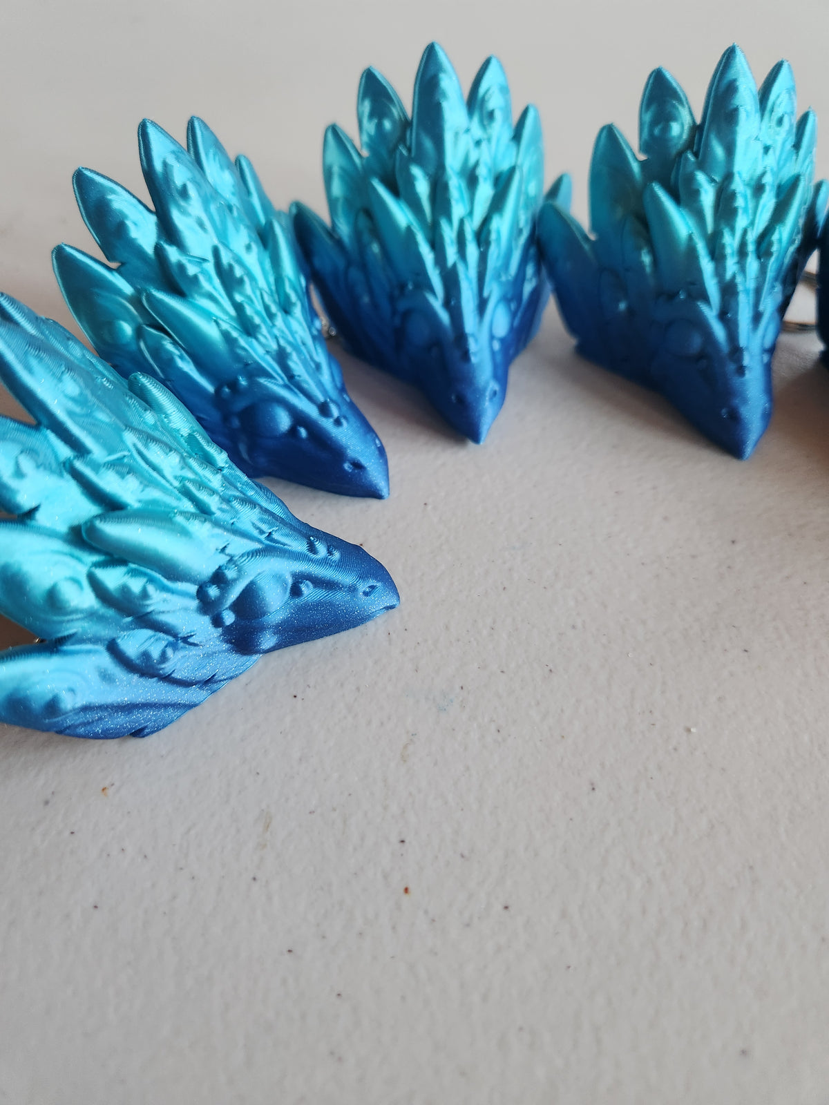 Peacock head keychains