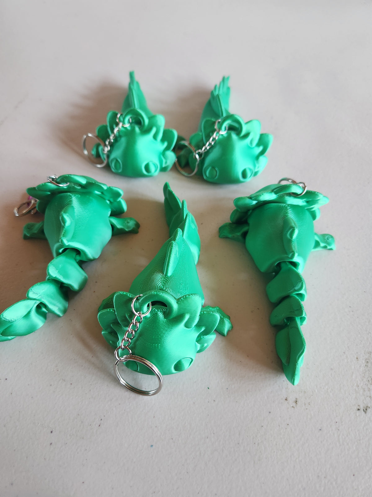Lg Axolotl keychain
