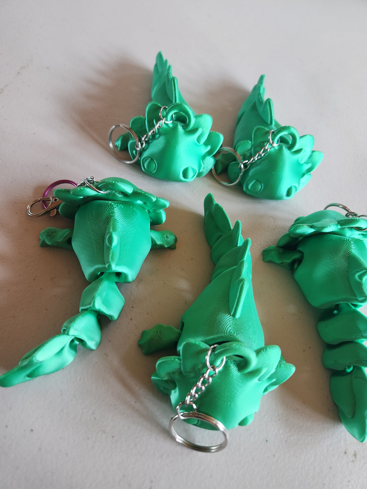 Lg Axolotl keychain