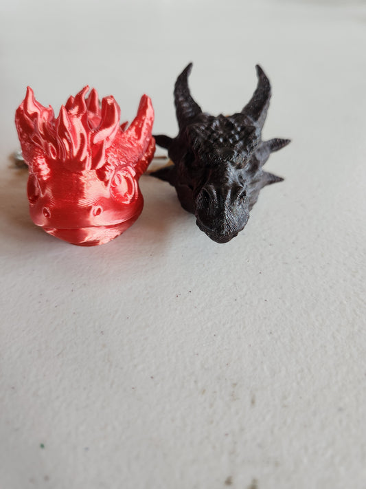 Small dragon head keychains