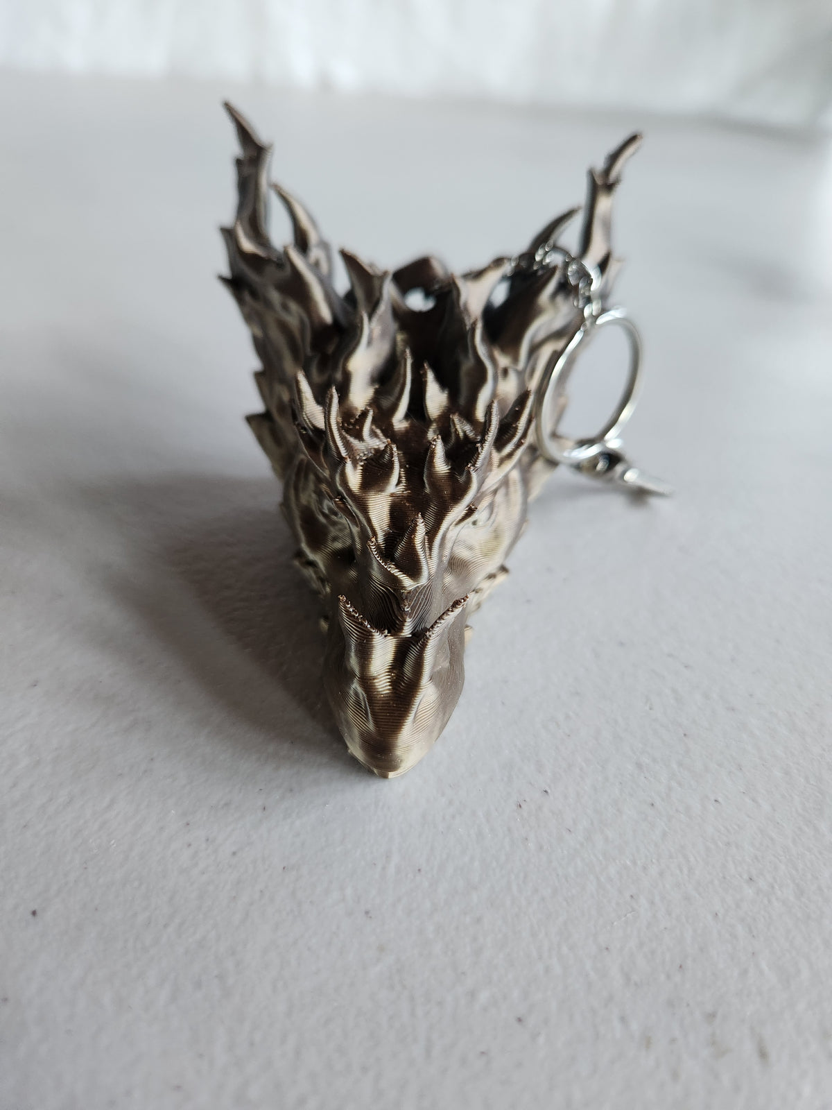 Large dragon head keychains