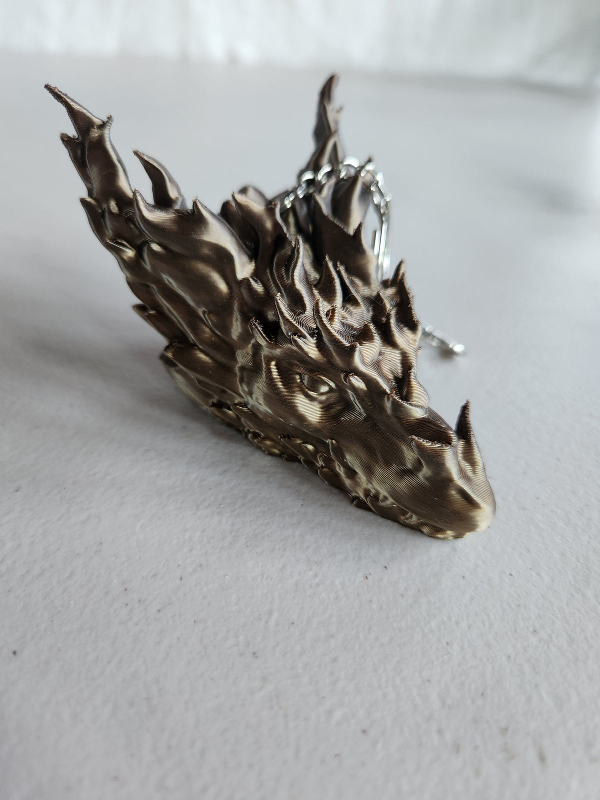 Large dragon head keychains