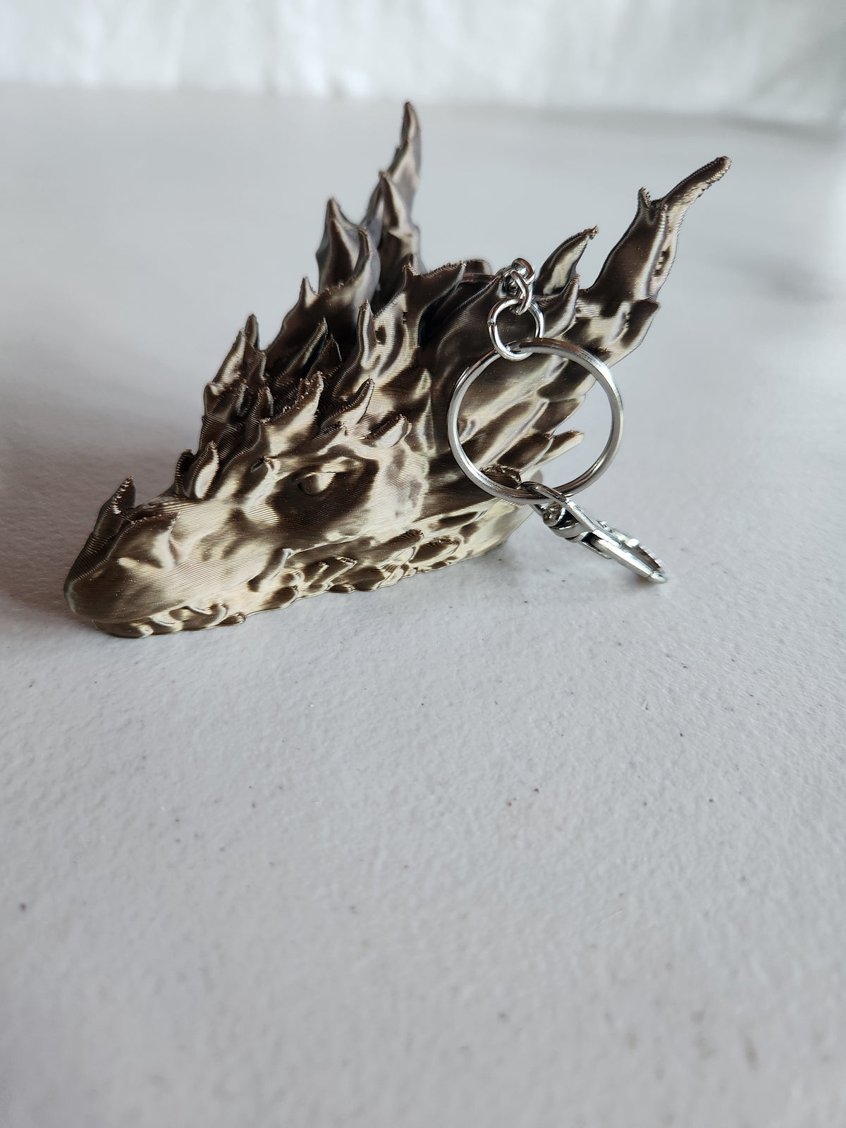 Large dragon head keychains