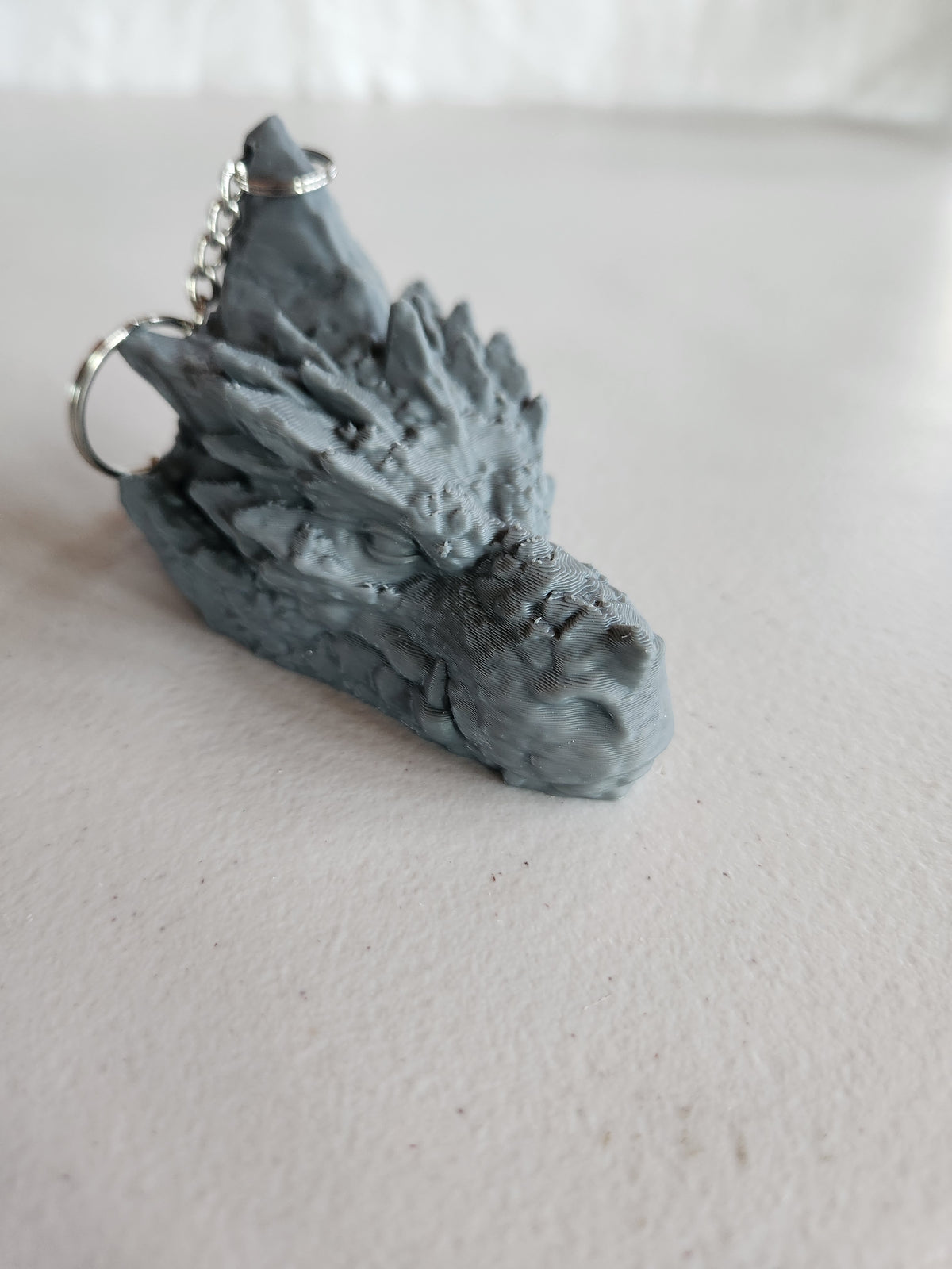 Large dragon head keychains