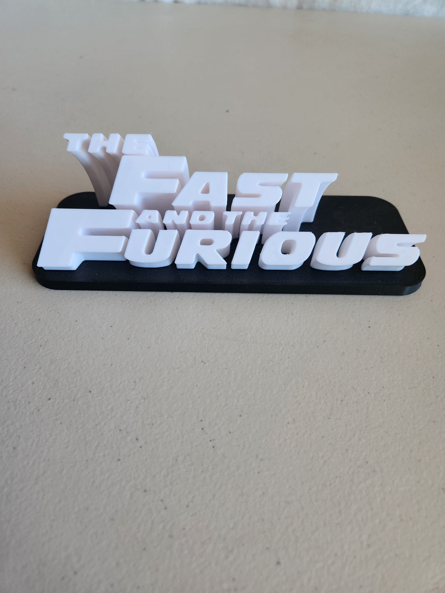 Fast and furious plaque