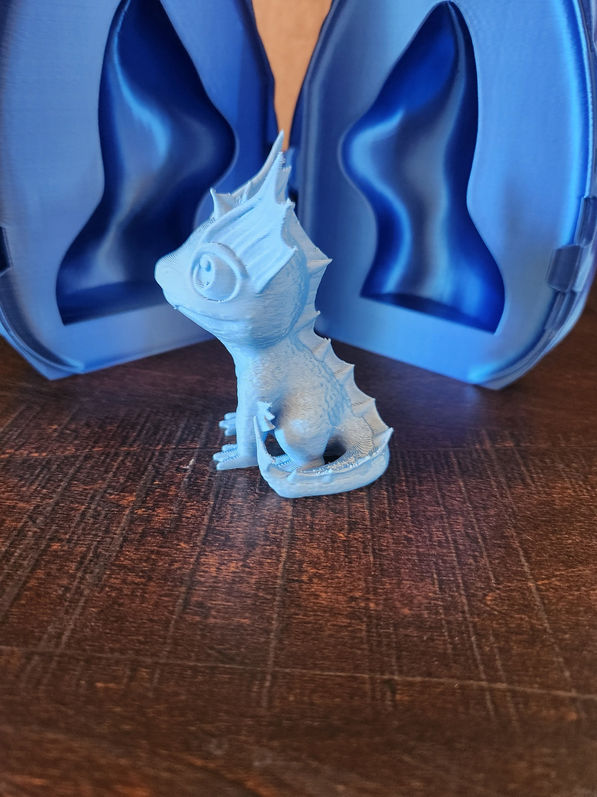 Water Dragon with Egg - 3D Printed Toy Figure