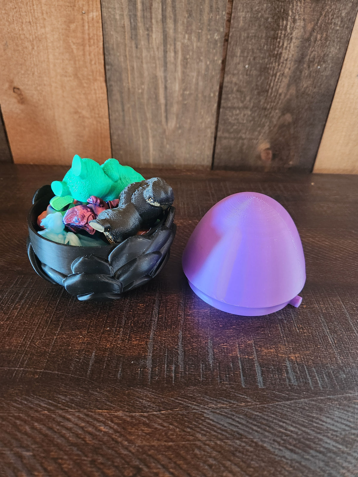 Dragon Egg with 3D Printed Extra Details - Decorative and Unique Gift
