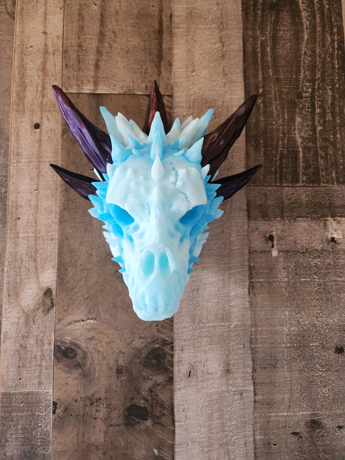 Dragon Head Wall Mount - 3D Printed Decor for Home - Hanging