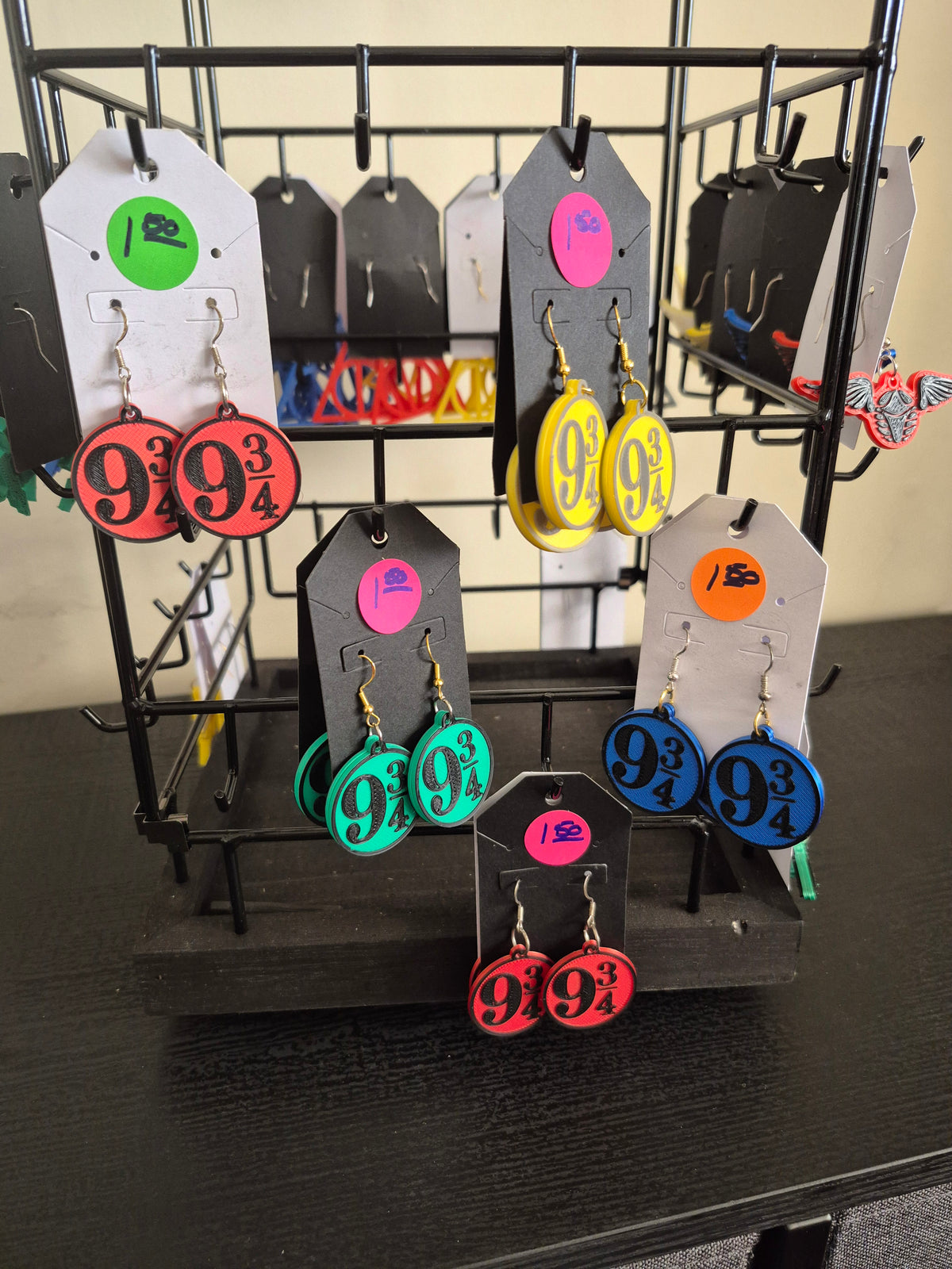 Harry Potter 9 3/4 earrings