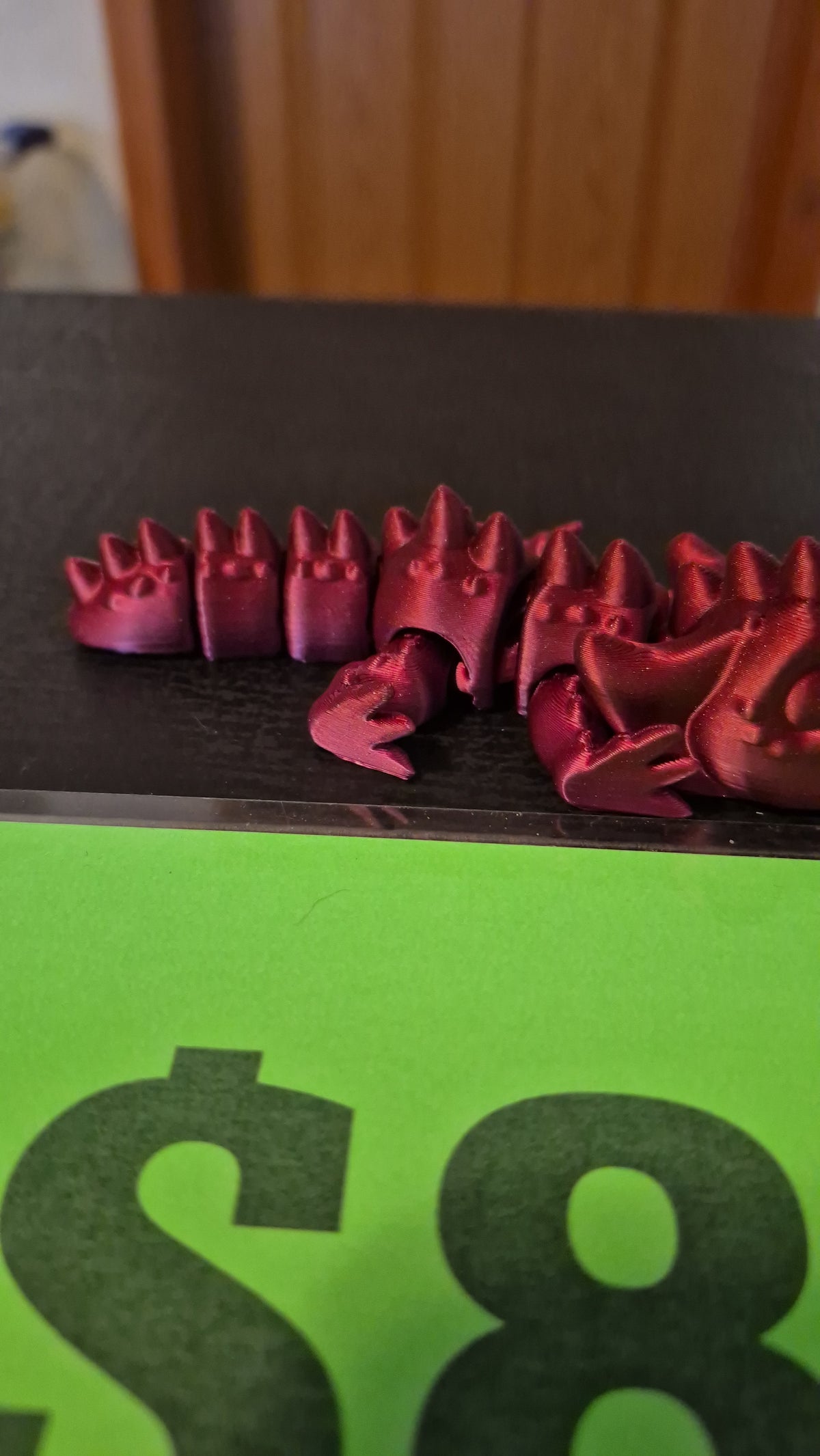 Dragon Keychain with No Wings - 3D Printed, Lightweight and Eye-Catching - Phone, Accessories