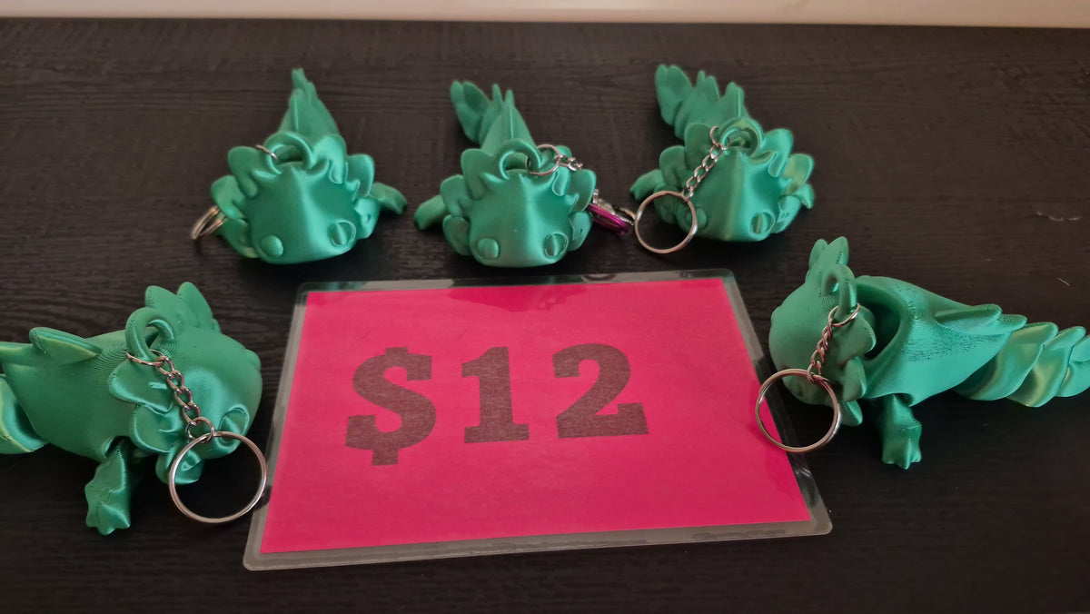 Lg Axolotl keychain