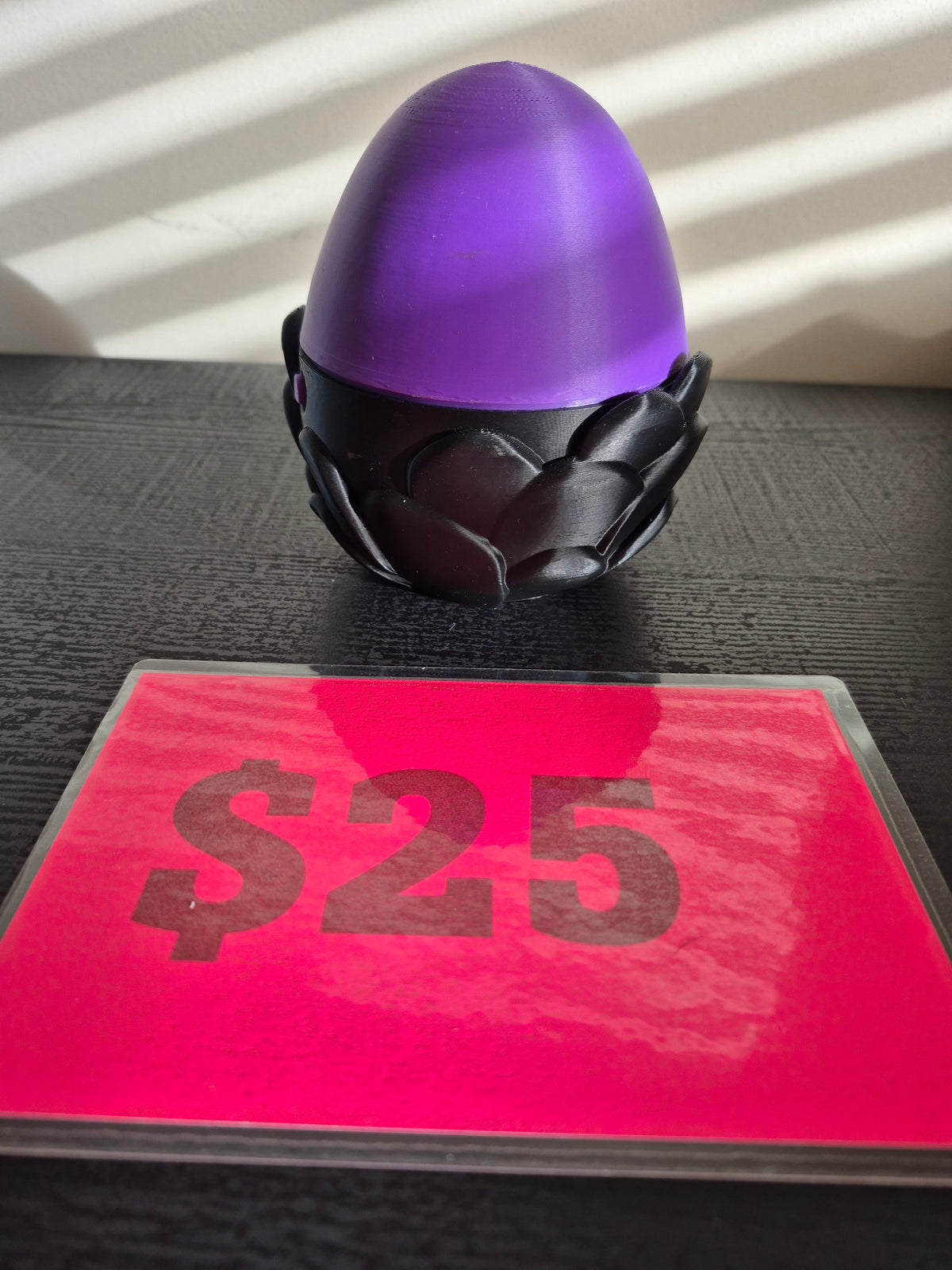 Dragon Egg with 3D Printed Extra Details - Decorative and Unique Gift