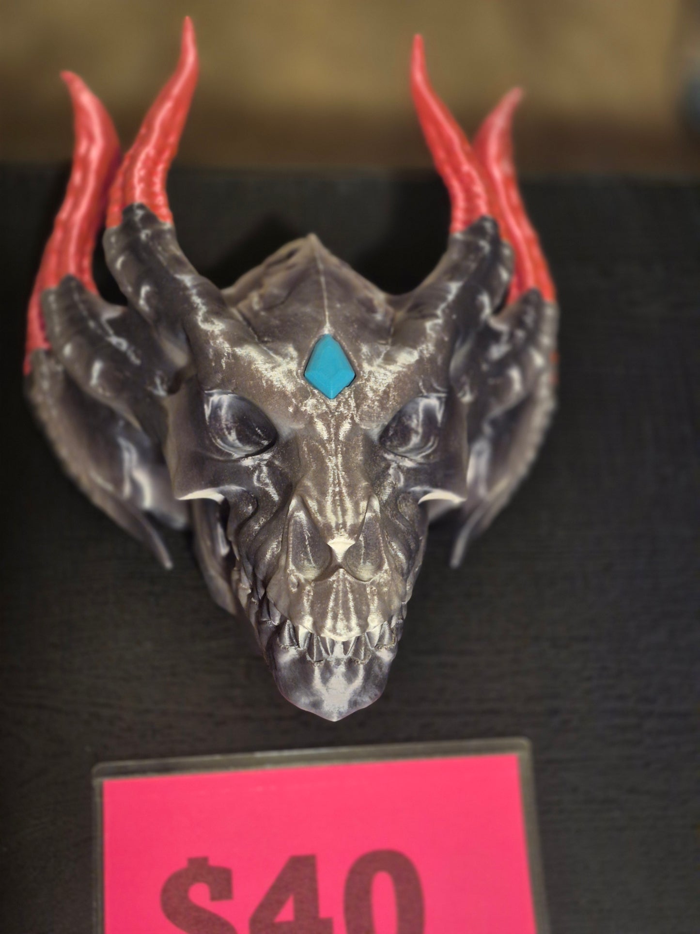 Dragon with a diamond Wall mount