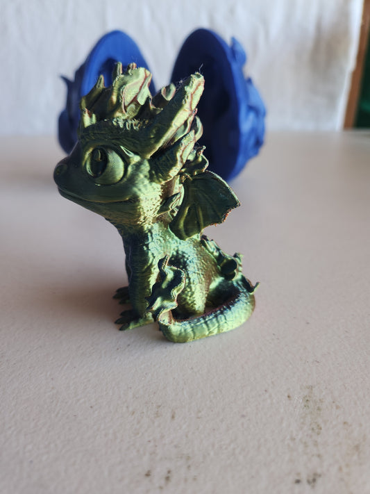 Fire dragon with egg