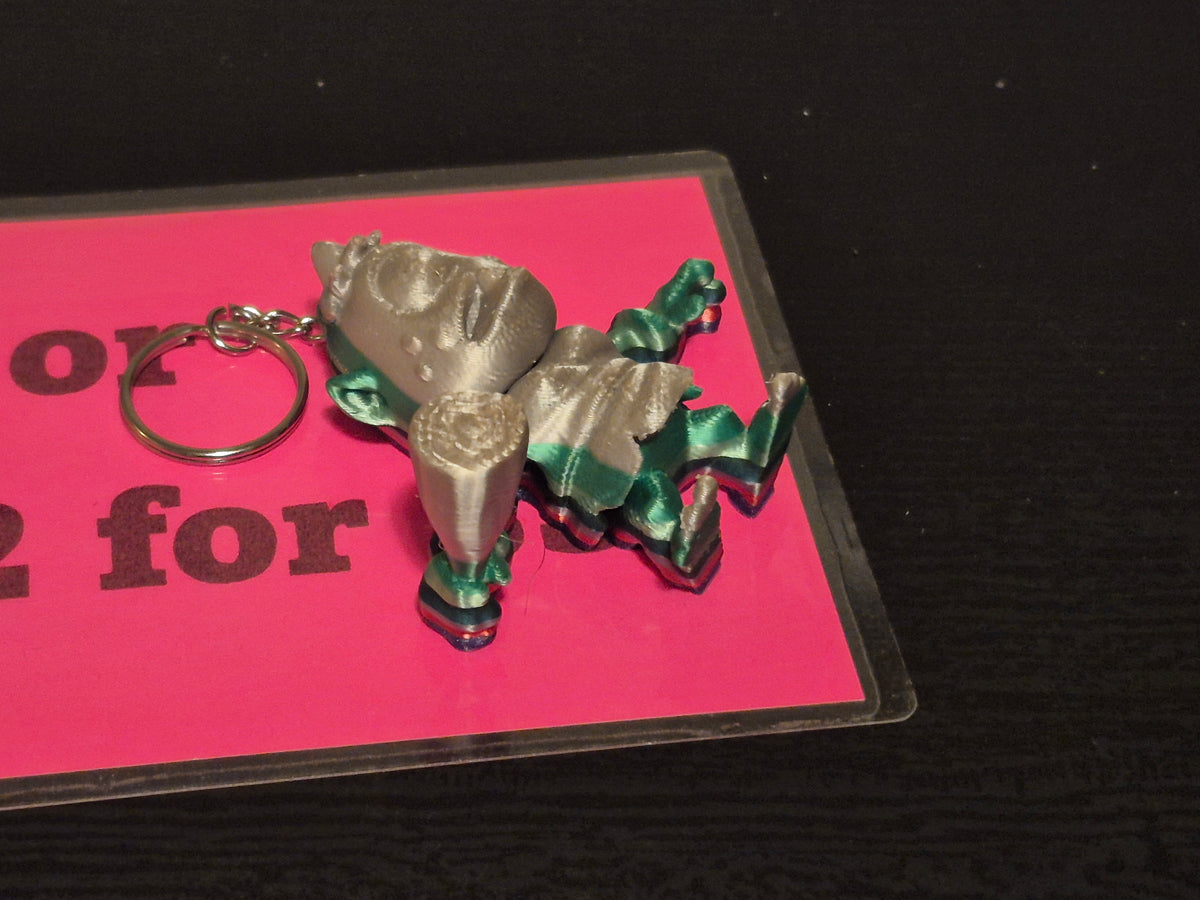 Oger keychain, 2 for $5. Made by 3D Printing