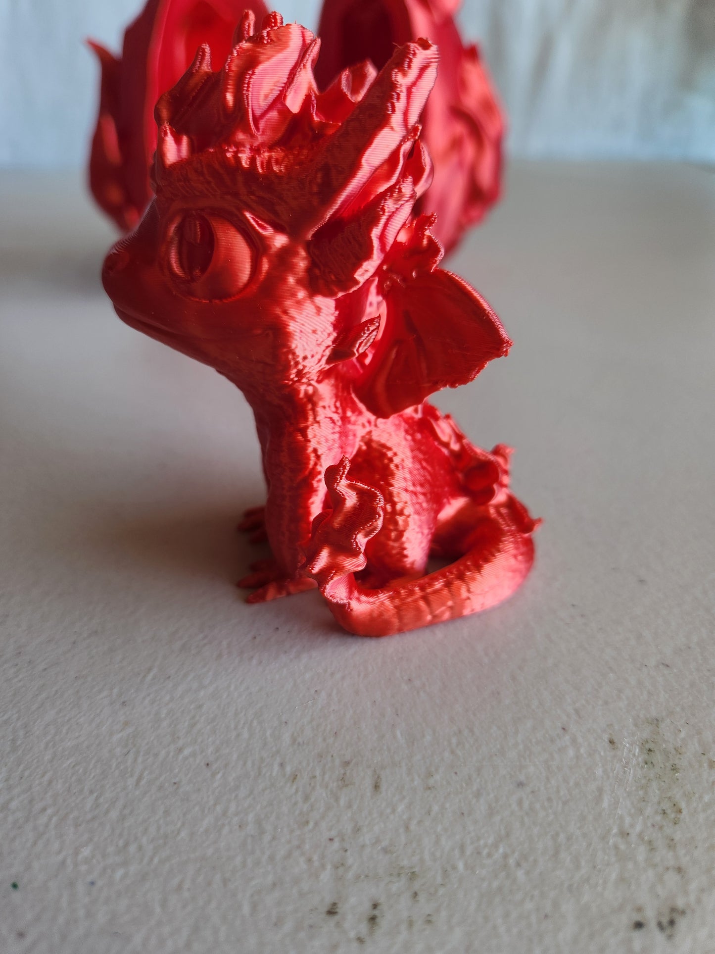 Fire dragon with egg
