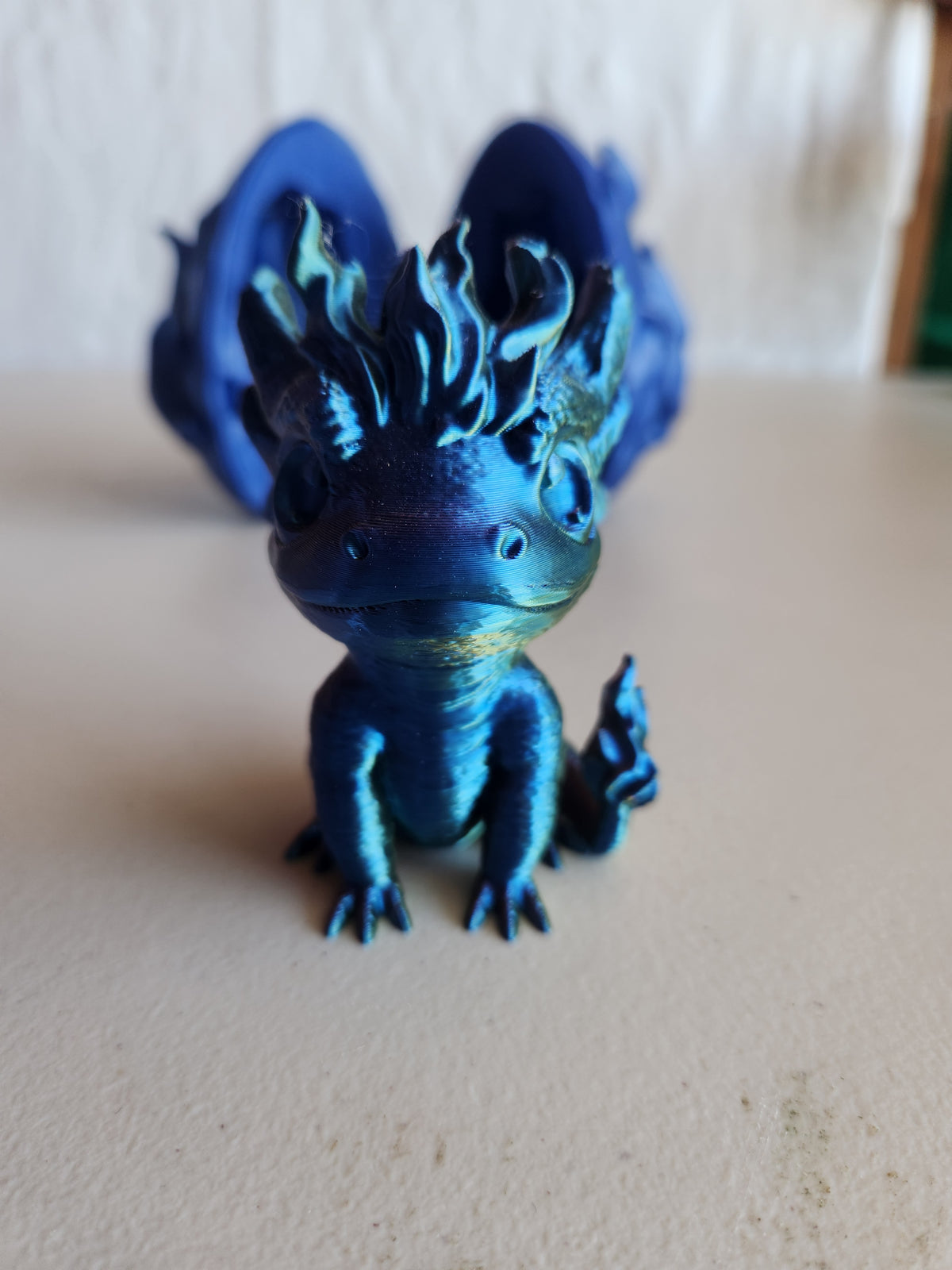Fire dragon with egg