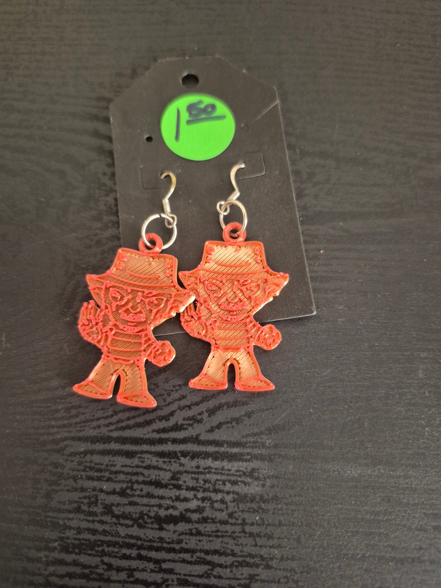 Freddie Krueger earrings
