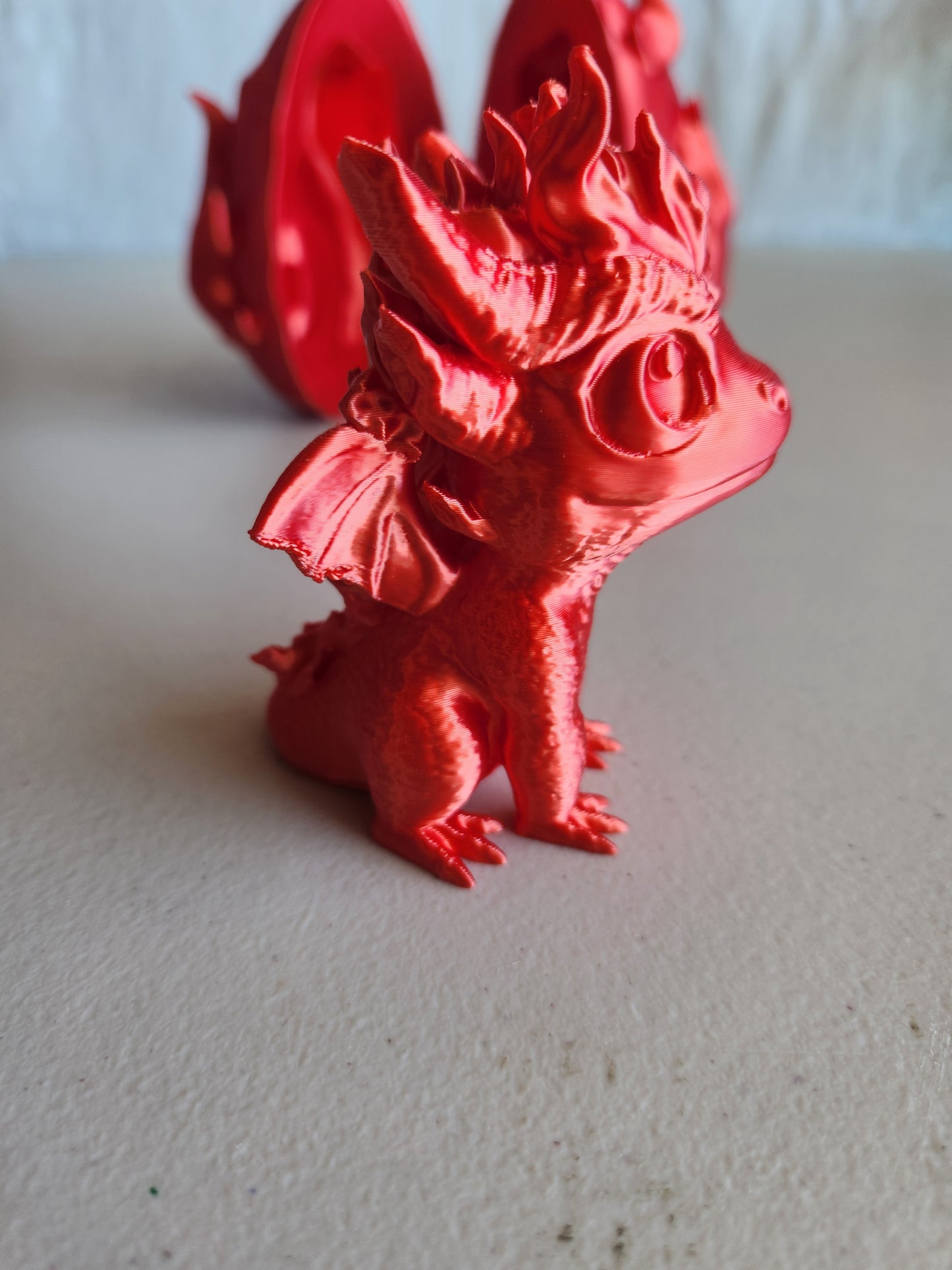 Fire dragon with egg