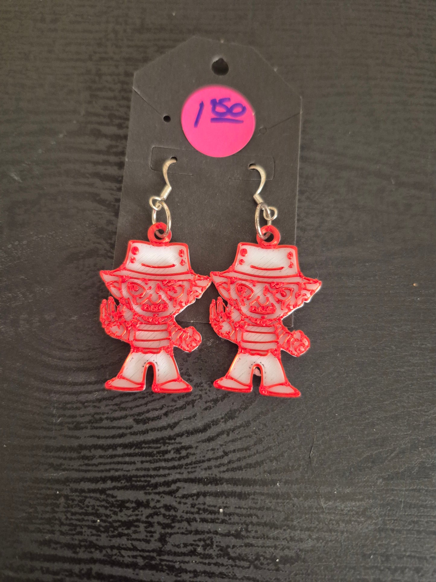 Freddie Krueger earrings