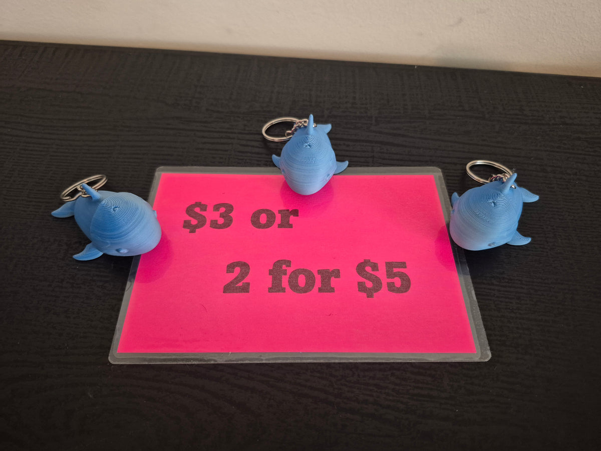 Whale keychains, 2 for $5
