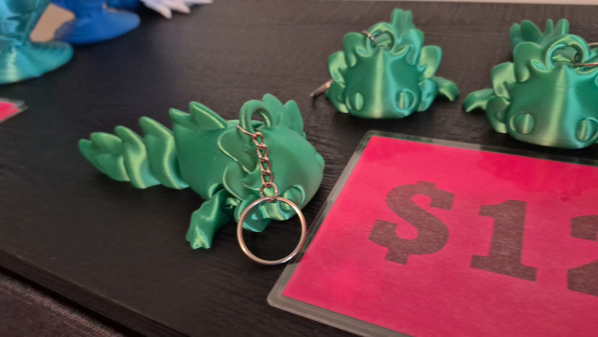 Lg Axolotl keychain