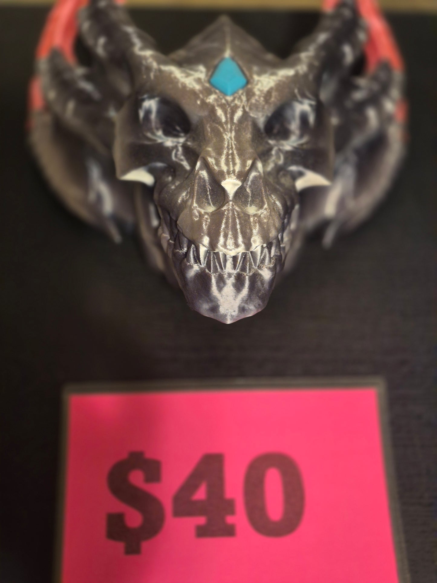 Dragon with a diamond Wall mount