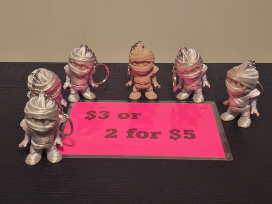 Mummy Keychains. 2 for $5