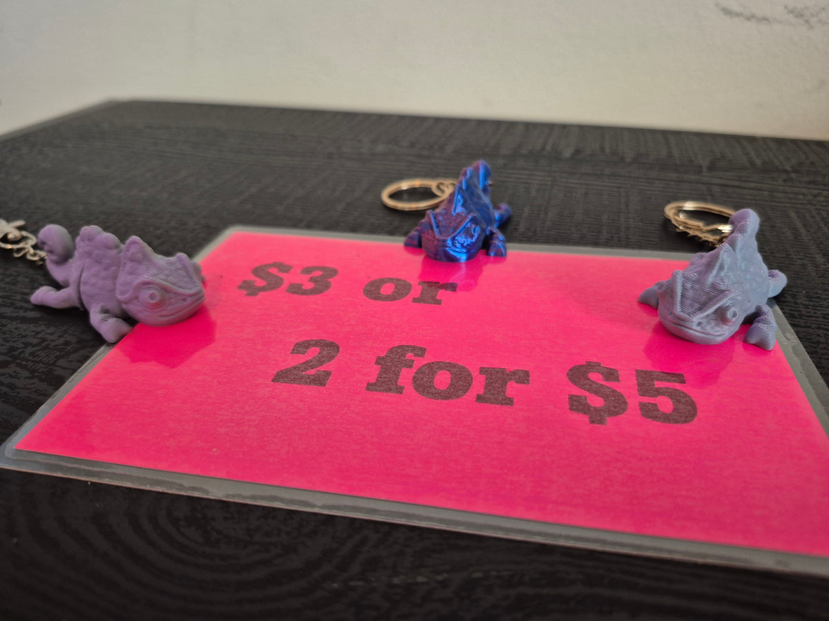 Chameleons keychains, 2 for $5