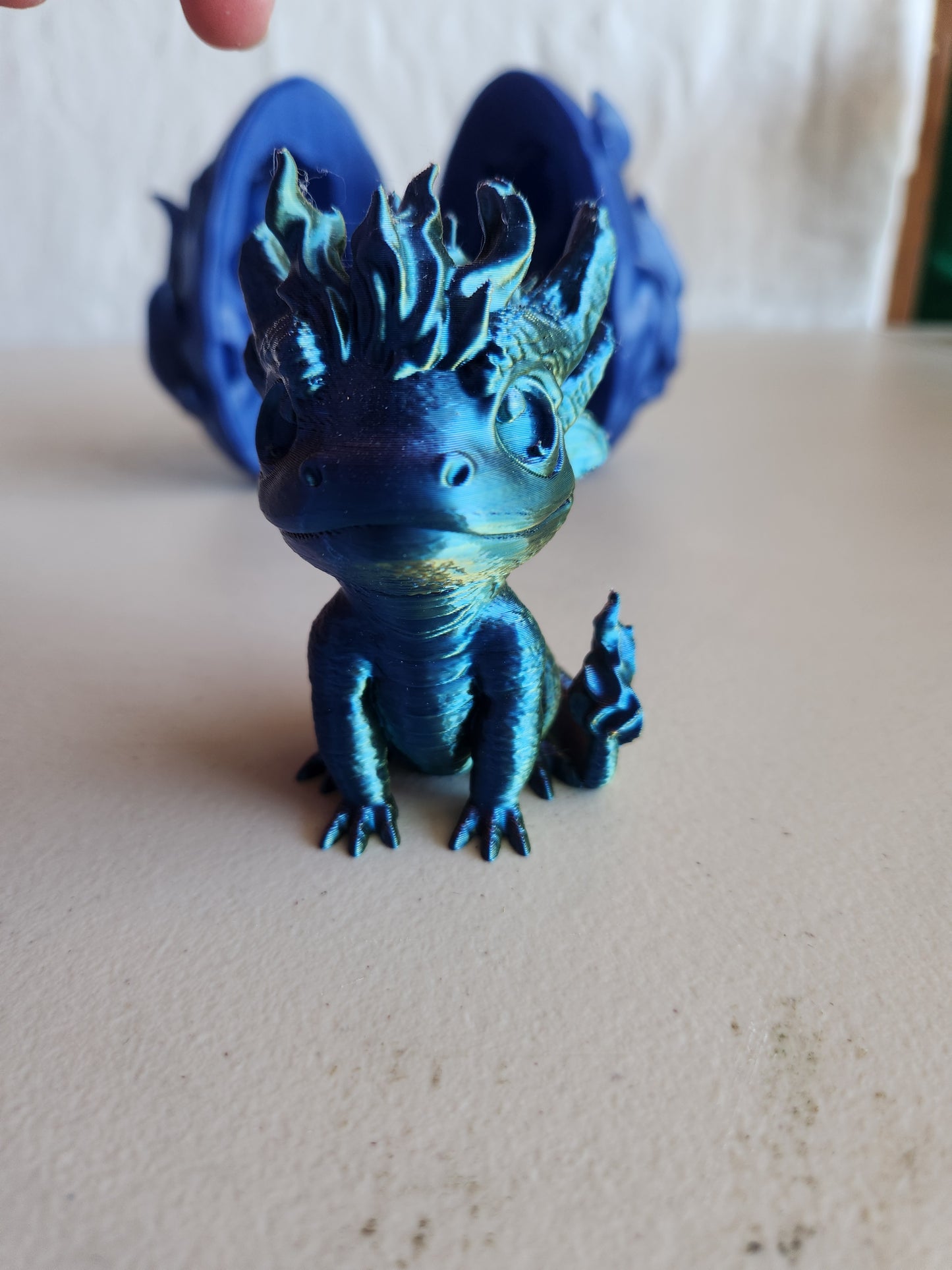 Fire dragon with egg