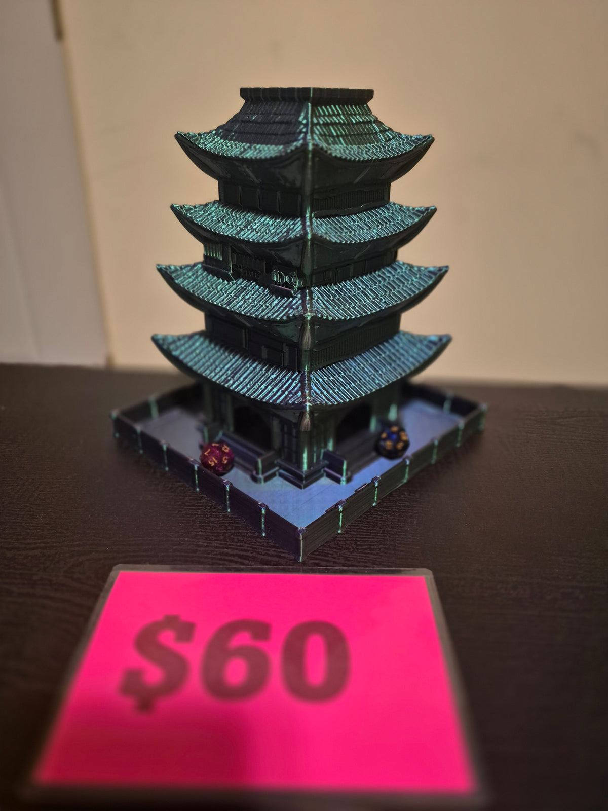 Temple Dice Roller 3D Printed - Great for Games and Puzzles