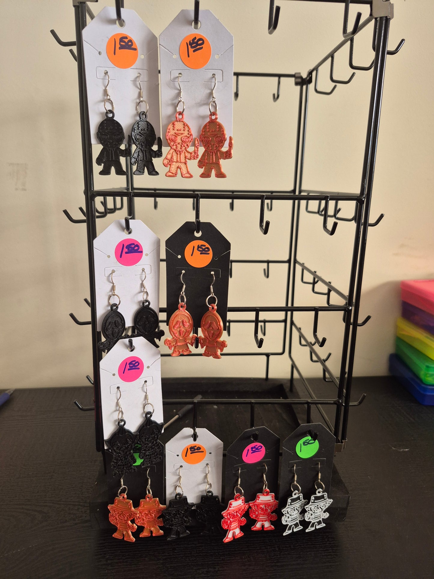 Freddie Krueger earrings