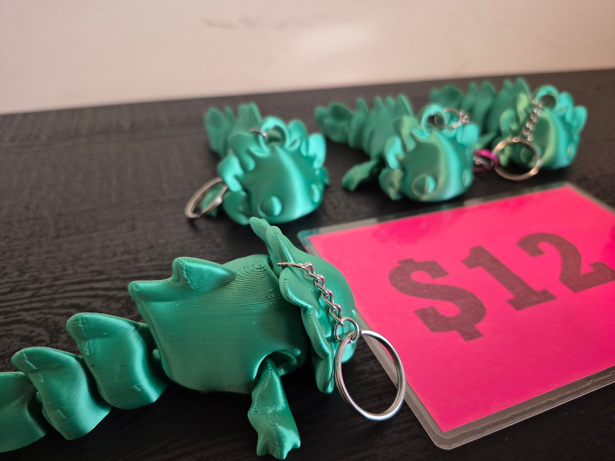 Lg Axolotl keychain