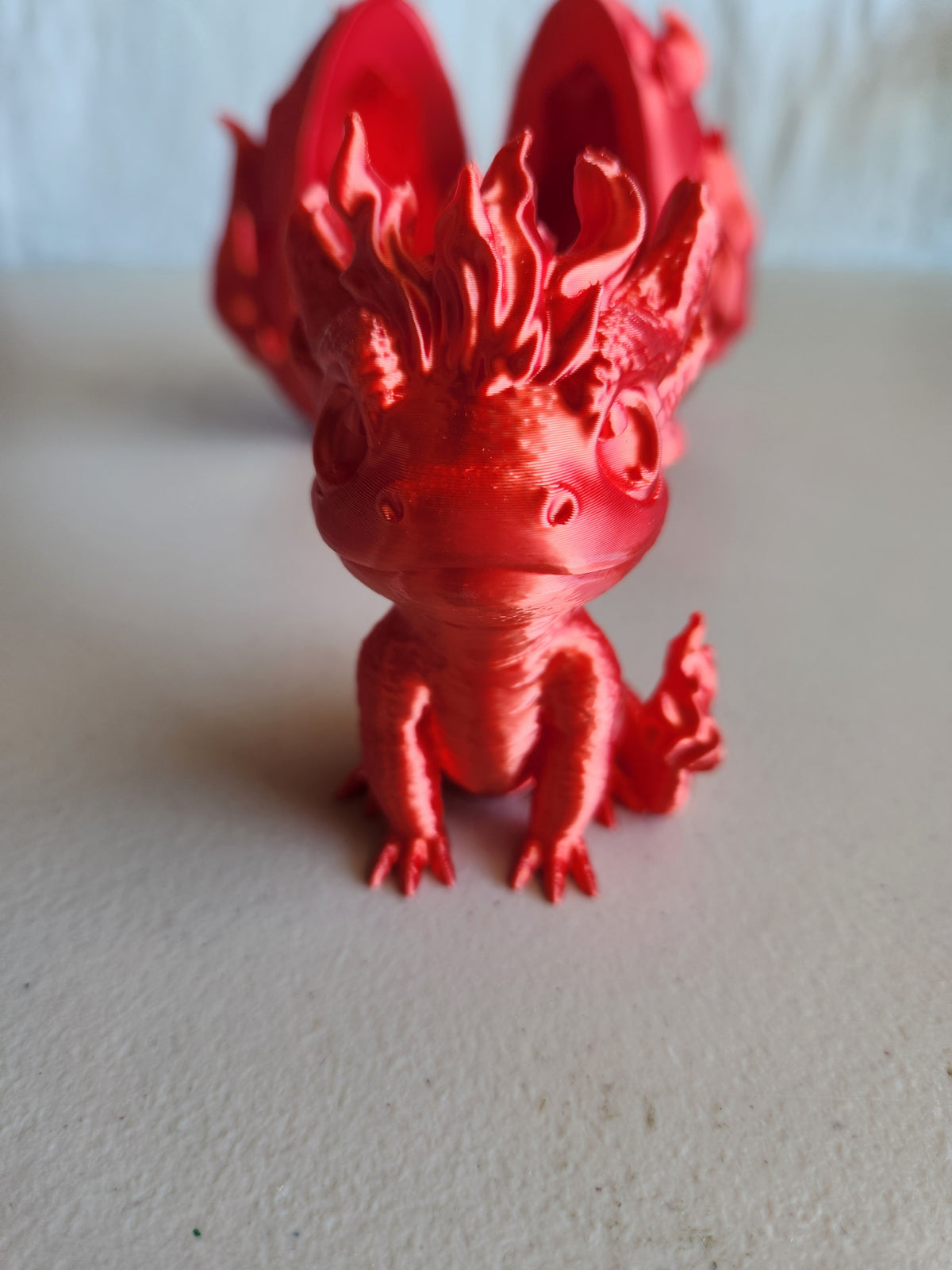 Fire dragon with egg